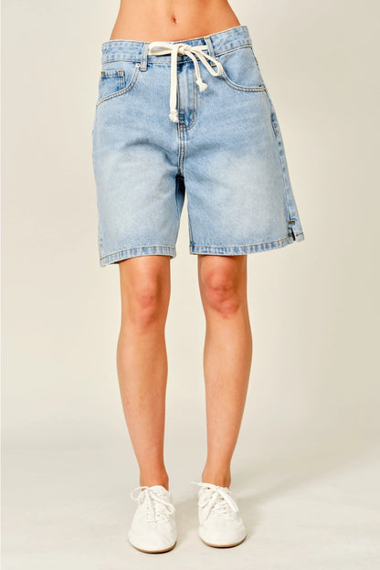 The Weekend Tie Denim Shorts