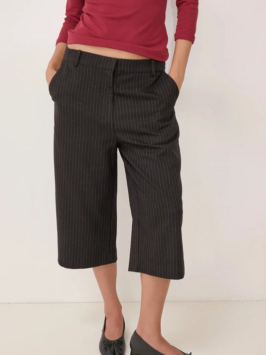 The City Edit Pinstripe Culottes