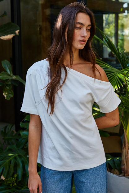 Effortless Off-Shoulder Tee
