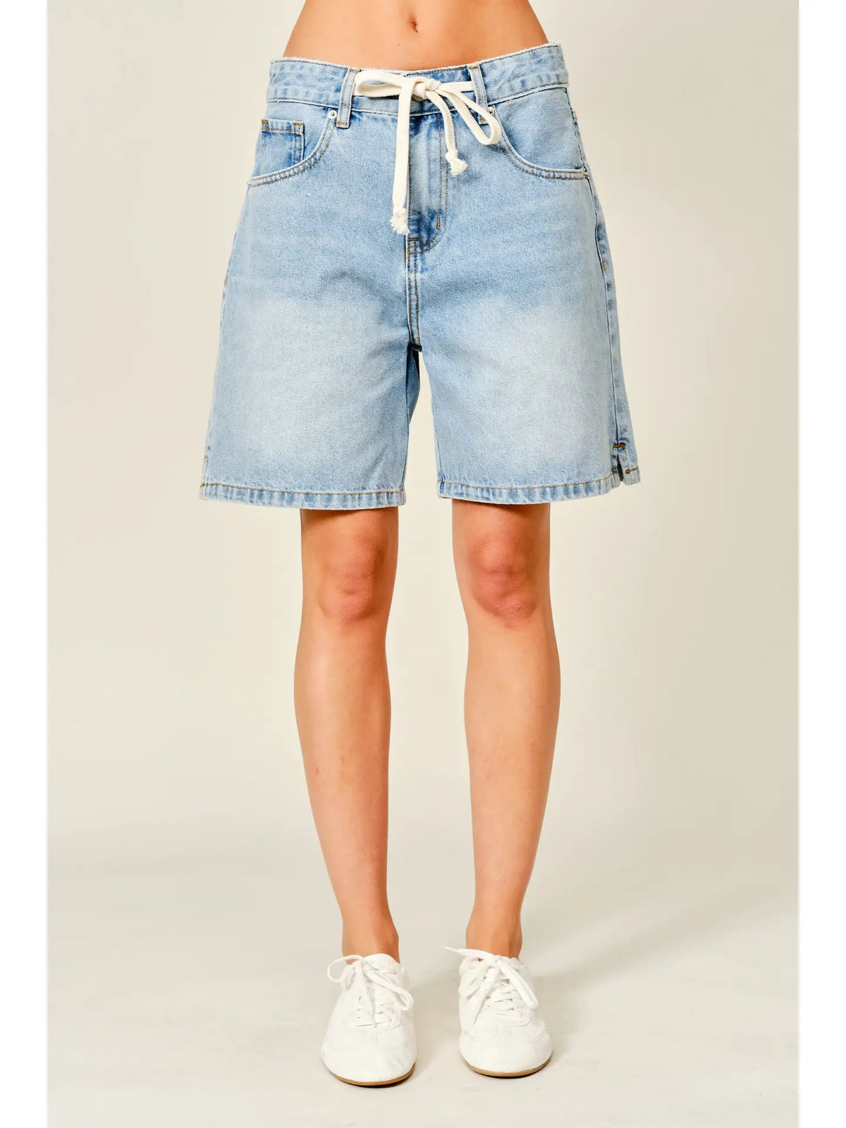 The Weekend Tie Denim Shorts