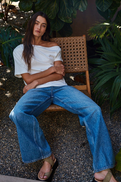 Effortless Off-Shoulder Tee