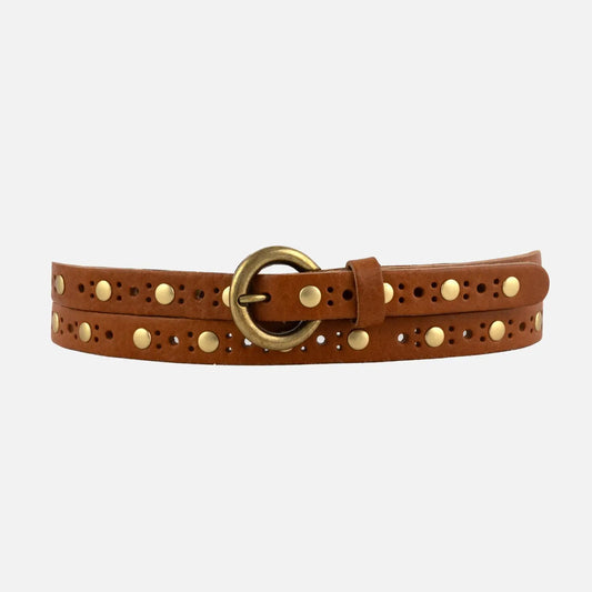 Vintage Studded Skinny Belt