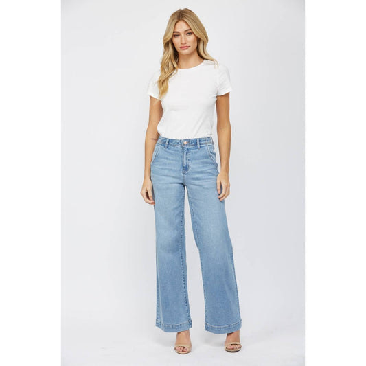High Waist Wide Leg Trouser Jean