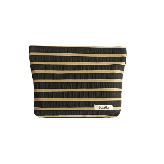 The Rue Striped Pouch