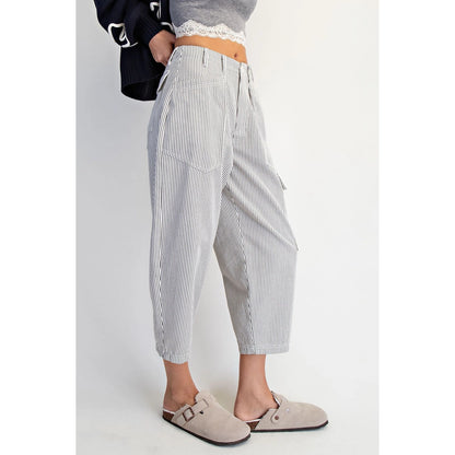 The Harbor Stripe Barrel Pants
