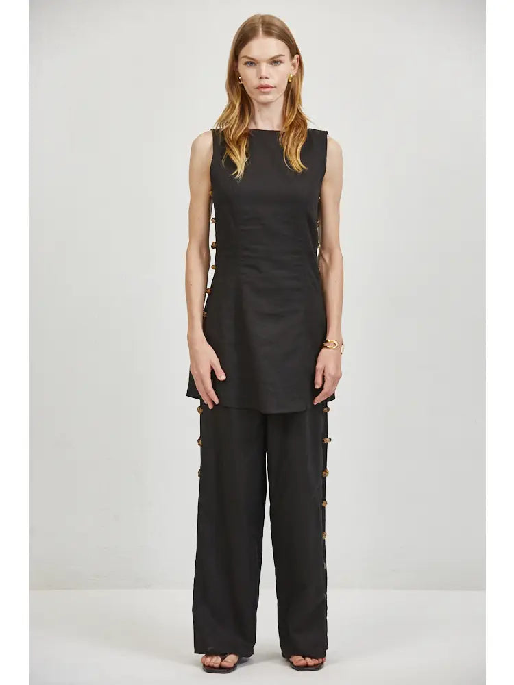 Noir Beaded Trousers