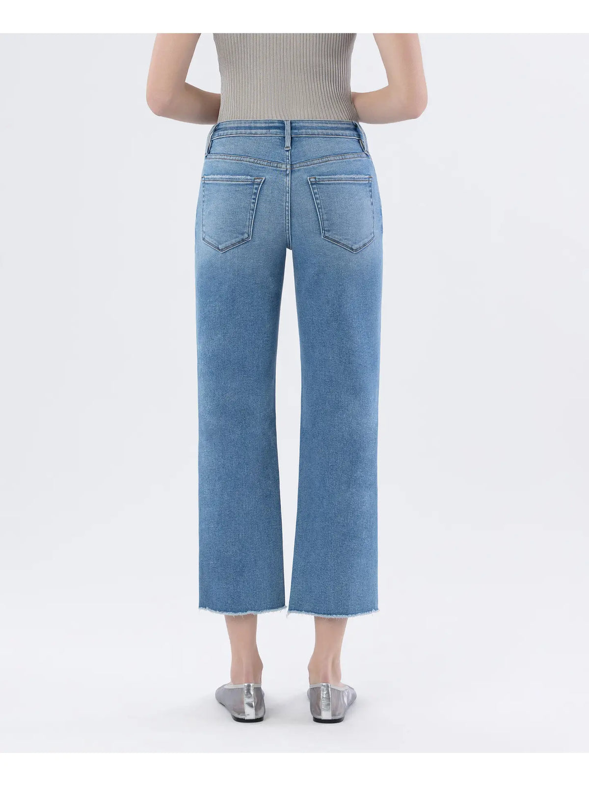 The Everly High Rise Raw Hem Leg Jeans
