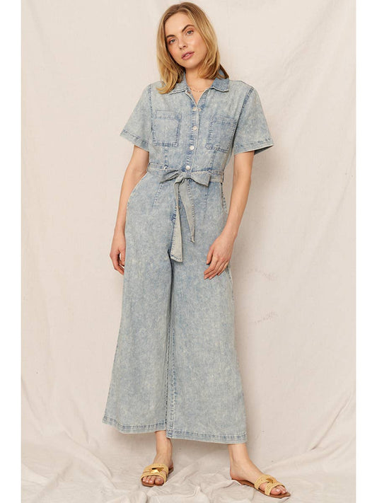 Soft Tencel Denim Jumpsuit