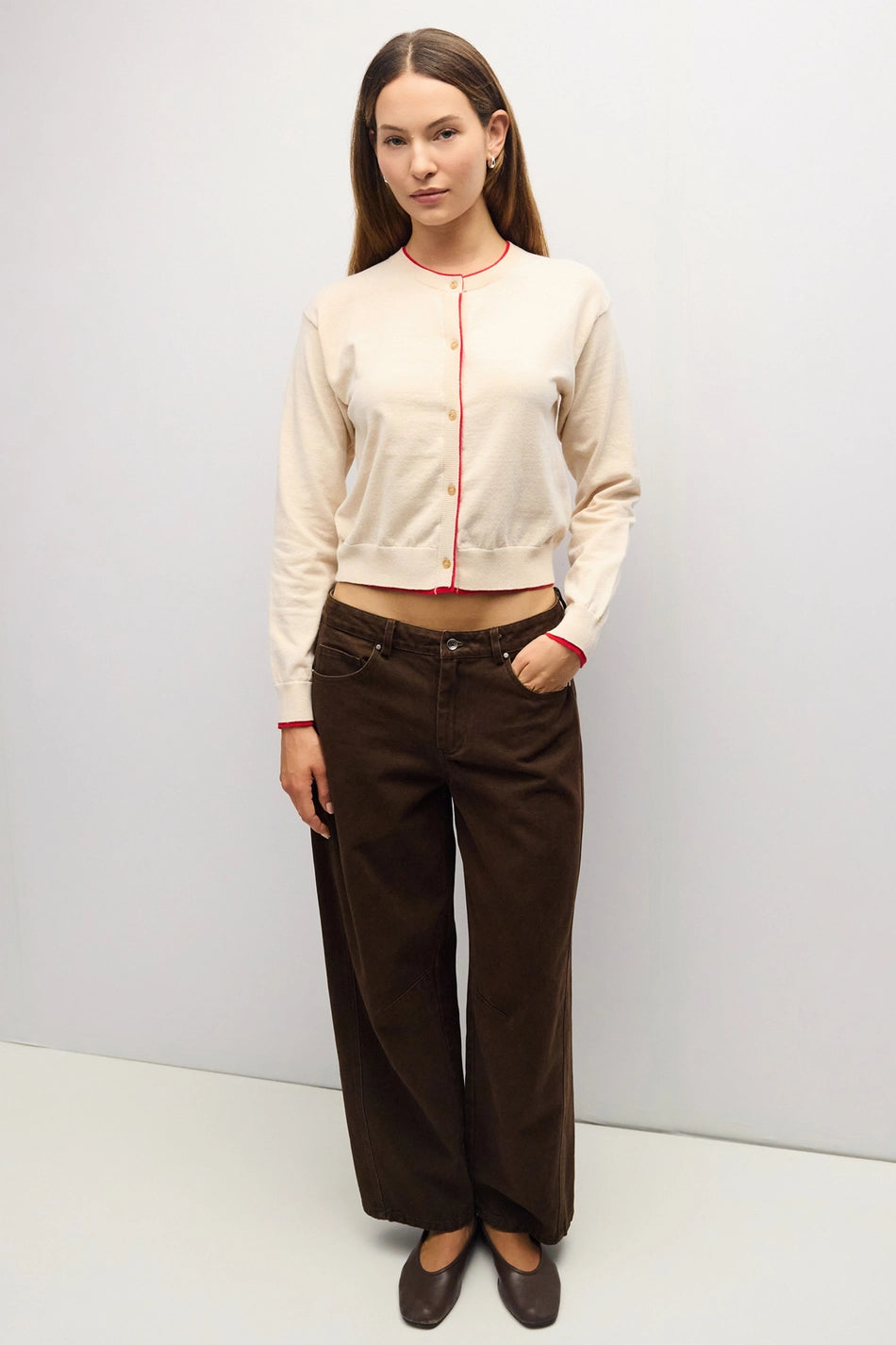 The Amelie Contrast Trim Cardigan