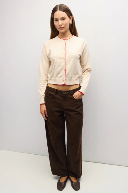 The Amelie Contrast Trim Cardigan