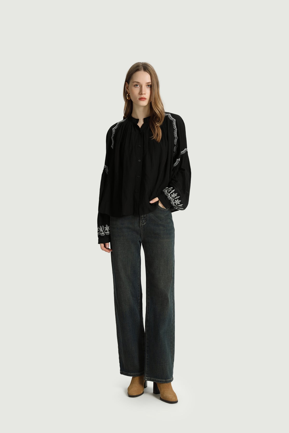The Celeste Embroidered Blouse